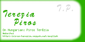 terezia piros business card